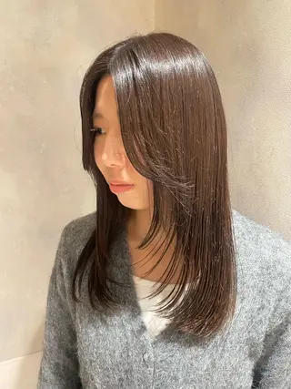 ロング 縮毛矯正/アレンジ FACE。ゆのんのヘアスタイル