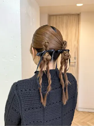 ヘアアレンジ 艶カラー/縮毛矯正/ アレンジ/akaneのヘアスタイル