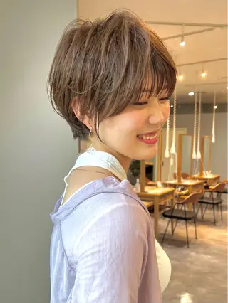 ショート 田中 優菜のヘアスタイル
