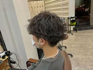 ショート カラー パーマ ヘアアレンジ メンズ ケイゴ【店長】 メンズパーマ特化のヘアスタイル
