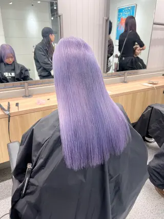 ロング カラー PELE栄/カラー ハイトーン/そうたのヘアスタイル