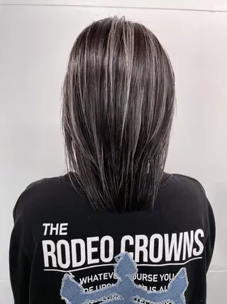 ミディアム 椙本健太 シールエクステのヘアスタイル