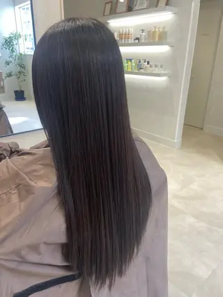 ロング カラー 🎀艶カラー/ 縮毛矯正🤍ミイナのヘアスタイル