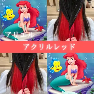 ロング カラー 川越 輝梨奈のヘアスタイル