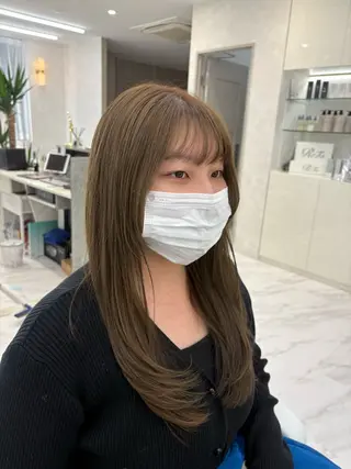 セミロング カラー 艶髪/愛されカラー natsuのヘアスタイル