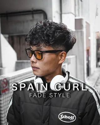 ショート カラー パーマ メンズ 💈men's💈 satoru中目黒のヘアスタイル
