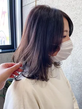 ミディアム 髪質改善ケア🤍小川 友香のヘアスタイル