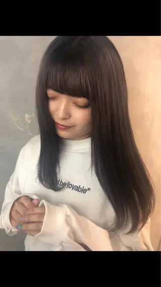 ロング カラー MIYU💋💖 〈XENA渋谷本店〉のヘアスタイル