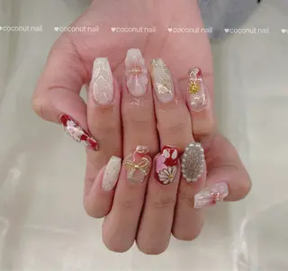 ネイル 神田 ココナッツのネイルデザイン