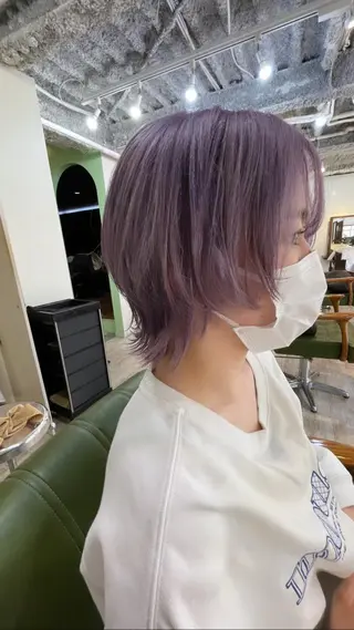ショート ウルフカット/ボブ りなのヘアスタイル