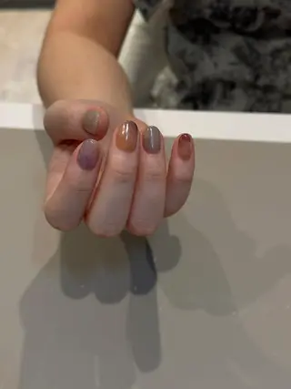 ショート カラー パーマ ヘアアレンジ メンズ キッズ ネイル マツエク・マツパ アイブロウ ar. harajukuのネイルデザイン