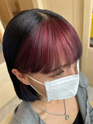 ミディアム カラー ヘアアレンジ 🌈髪質改善・美髪矯 正・平野瀬乃🌈のヘアスタイル