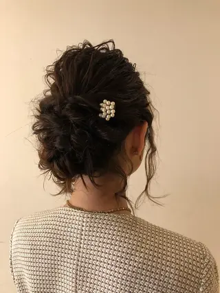 ミディアム ヘアアレンジ レイヤーカット✂️ 横浜No1♡下鳥翔子のヘアスタイル