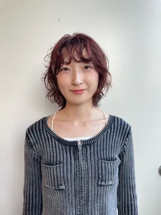 ショート カラー パーマ 🎀レイヤー/パーマ カラー/ai🎀のヘアスタイル