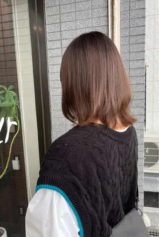 ミディアム 立野 希沙のヘアスタイル