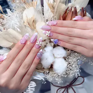 ネイル M🌷nail 長さだし専門店のネイルデザイン