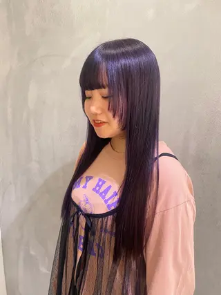 ロング カラー いとう ほのかのヘアスタイル