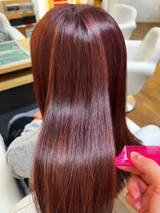 ロング カラー ✂︎HITOMI✂︎ 副店長のヘアスタイル
