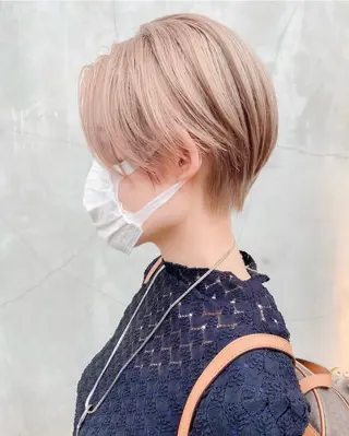 ショート ✨ブリーチなし/ レイヤー/yui✨のヘアスタイル