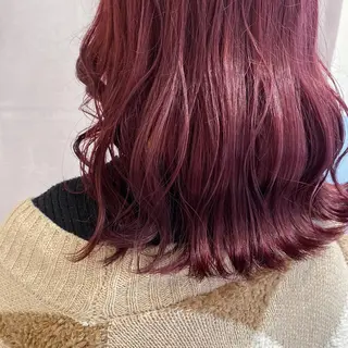 ミディアム カラー アオイ🩵暖色 /まろやかカラーのヘアスタイル