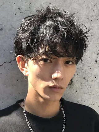 ショート パーマ メンズ SENTA✨メンズ パーマ✨fifth栄のヘアスタイル