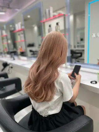 ロング 韓国ヘア忠実再現/ 韓国ヘア/tomoのヘアスタイル