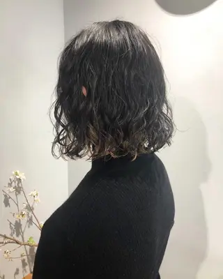 パーマ ボブパーマコテ巻き風 パーマNo1深江秀平のヘアスタイル