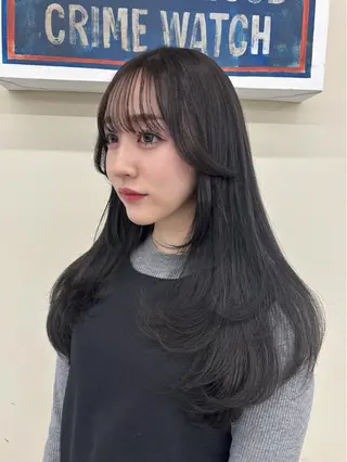 ロング レイヤーカット/髪質 改善/momo🎀のヘアスタイル