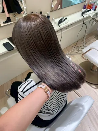 セミロング カラー ParveMix🎀 稲垣 詞葉のヘアスタイル