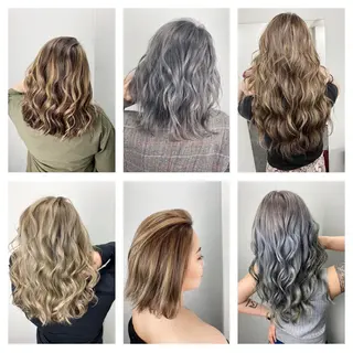 セミロング カラー ヘアアレンジ メンズ 🧡可愛い色落ち🧡 ハイトーン特化🧡のヘアスタイル