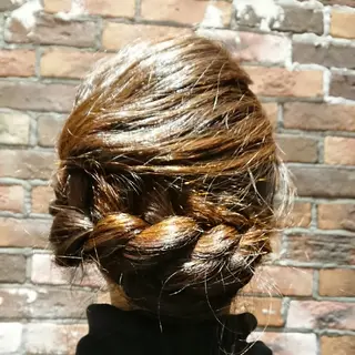 ロング ヘアアレンジ 遠藤 恭子のヘアスタイル