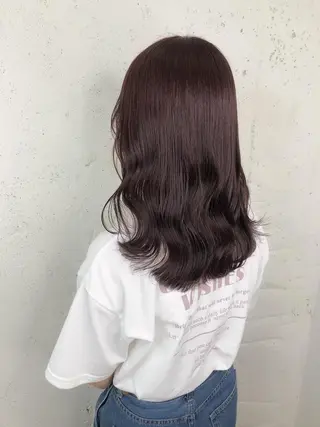 セミロング 韓国ヘア🇰🇷🎀 みきのヘアスタイル