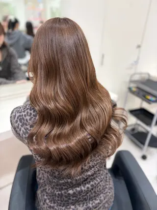 ロング カラー 大人上品ベージュ 🎀HARUNAのヘアスタイル
