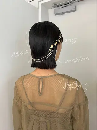 ショート ヘアアレンジ 卒業式お呼ばれ🕊️ ヘアセット✴︎ミキのヘアスタイル