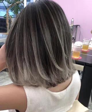 ミディアム カラー La fith 店長 城谷颯人のヘアスタイル