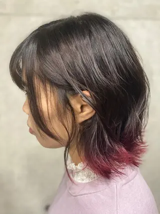 ショート カラー ヘアアレンジ MODE K’s川西 瀧尻光のヘアスタイル