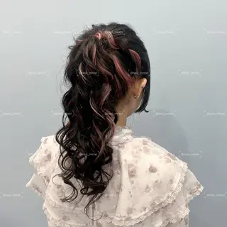ロング ヘアアレンジ Hairset minoriのヘアスタイル