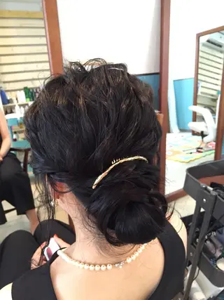 ショート ミディアム セミロング ロング ヘアアレンジ 早朝✨ヘアセット 着付け/清水玲歌のヘアスタイル