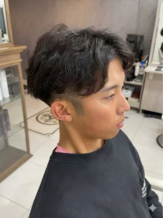パーマ メンズ メンズ特化/ツイスパ 5分朝ラクセット 颯のヘアスタイル