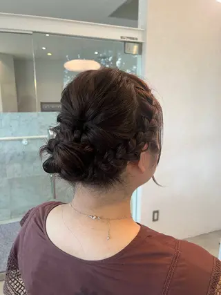 ミディアム ヘアアレンジ 本田 茜のヘアスタイル