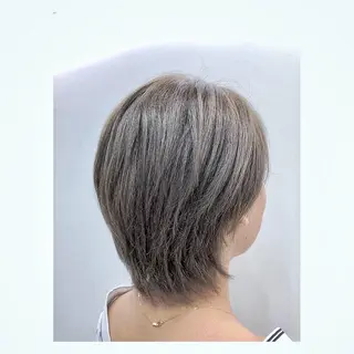 ショート カラー デジタルパーマ💫/ 似合わせカット✂️のヘアスタイル