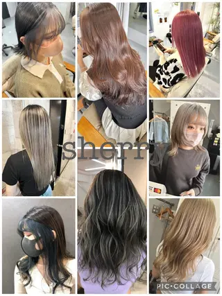 セミロング 艶髪/ハイトーン Sherryのヘアスタイル