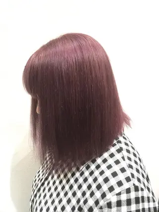 ミディアム ブリーチカラー☆ 再生トリートメントのヘアスタイル