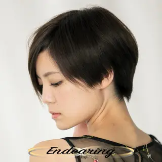 ショート Endearing 銀座/レイヤーカットのヘアスタイル