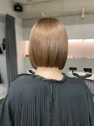 ミディアム カラー 表参道🌿赤み消し カラー/チナツのヘアスタイル