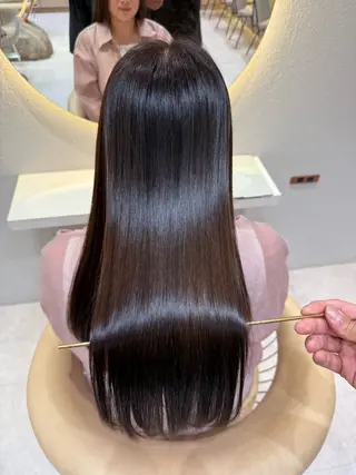 ロング カラー 縮毛矯正✨🫧 レイヤー川村利幸のヘアスタイル