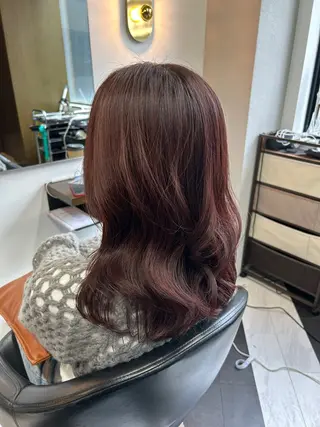 セミロング カラー 圧倒的髪質改善 ✂︎飯島悠介のヘアスタイル