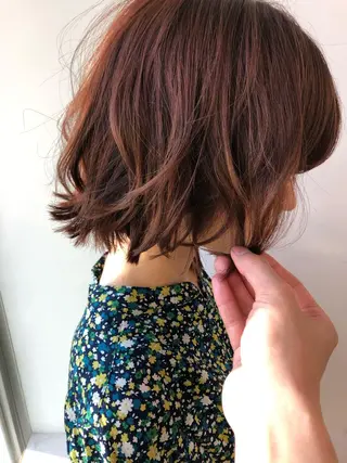 ミディアム カラー 徳本 駿太のヘアスタイル