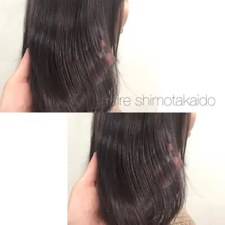 ミディアム カラー 薄田 珠美のヘアスタイル