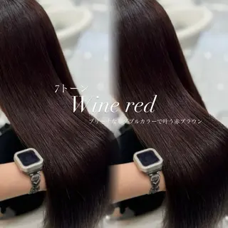 ロング カラー うる艶カラー×韓国 ヘア/Yumi🎀のヘアスタイル